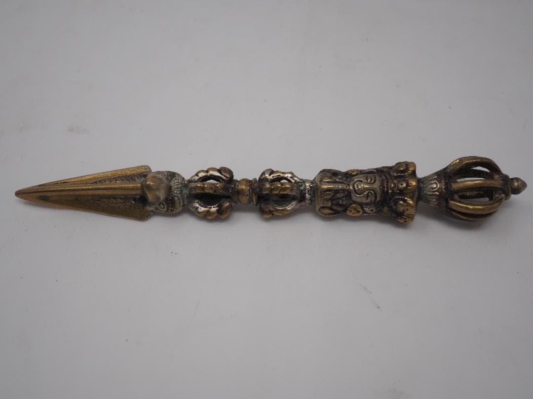 密教儀式用法具5点セット　真言宗　独鈷杵　五鈷杵　金剛鈴　金剛杭　金剛杵