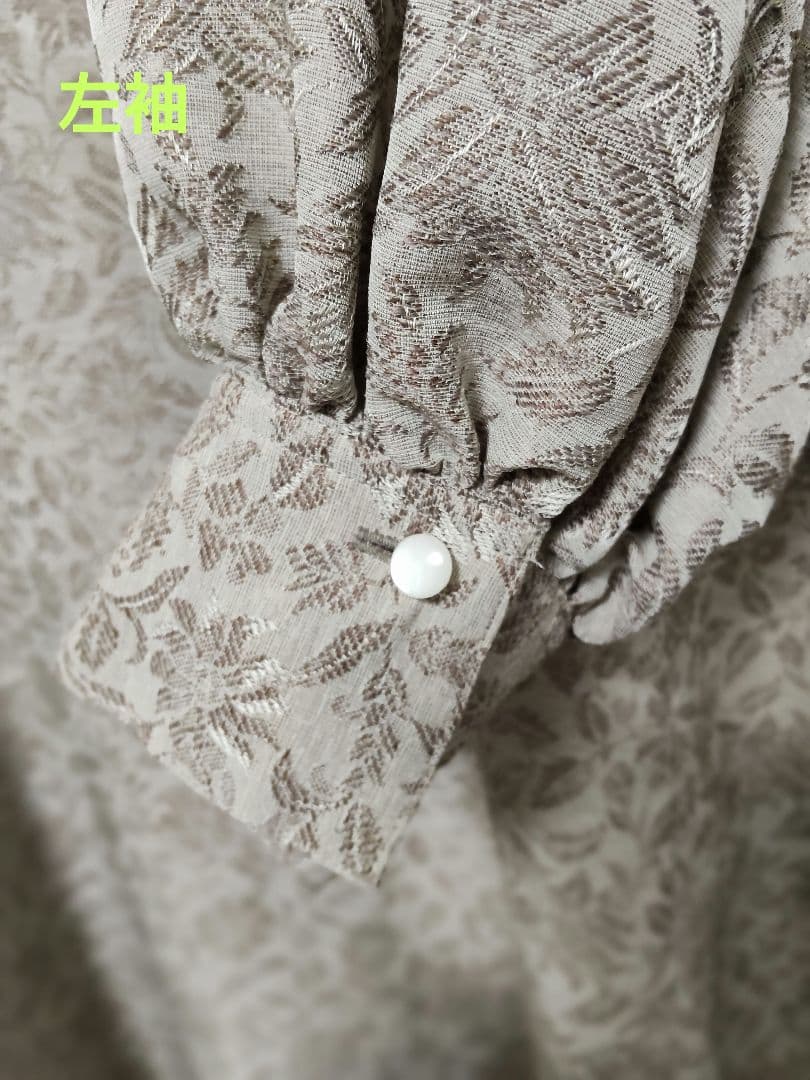 foufou ジャカードボタンダウンワンピース