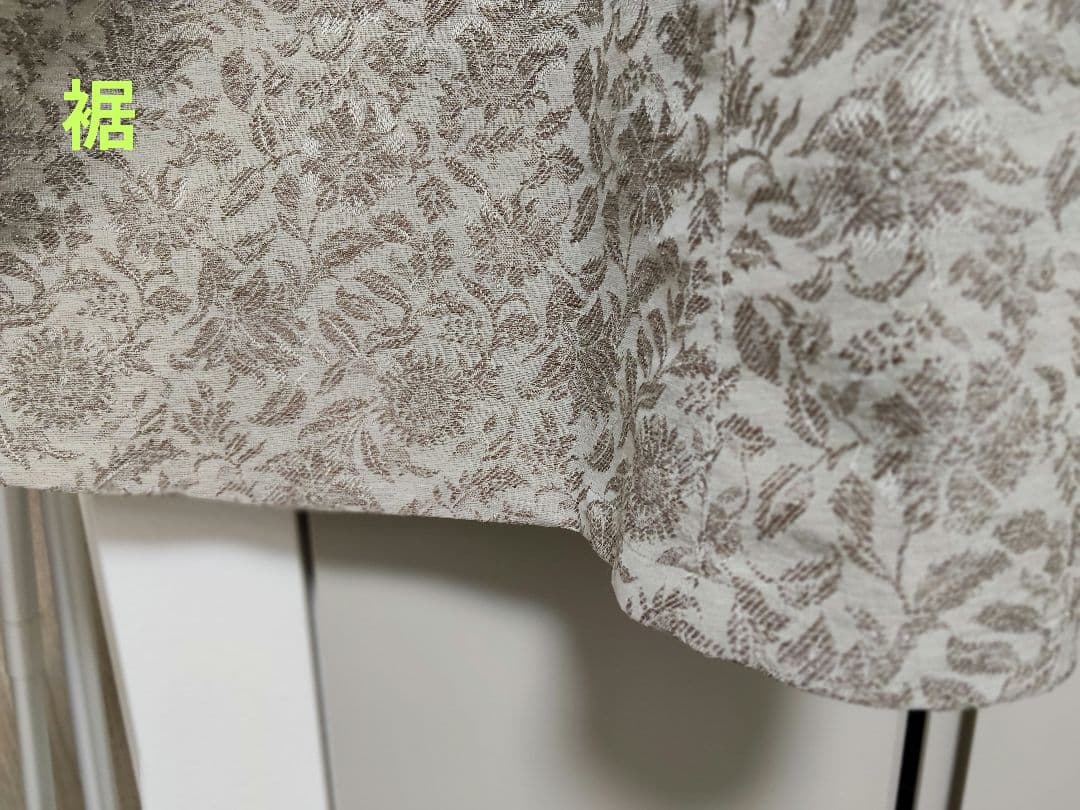 foufou ジャカードボタンダウンワンピース