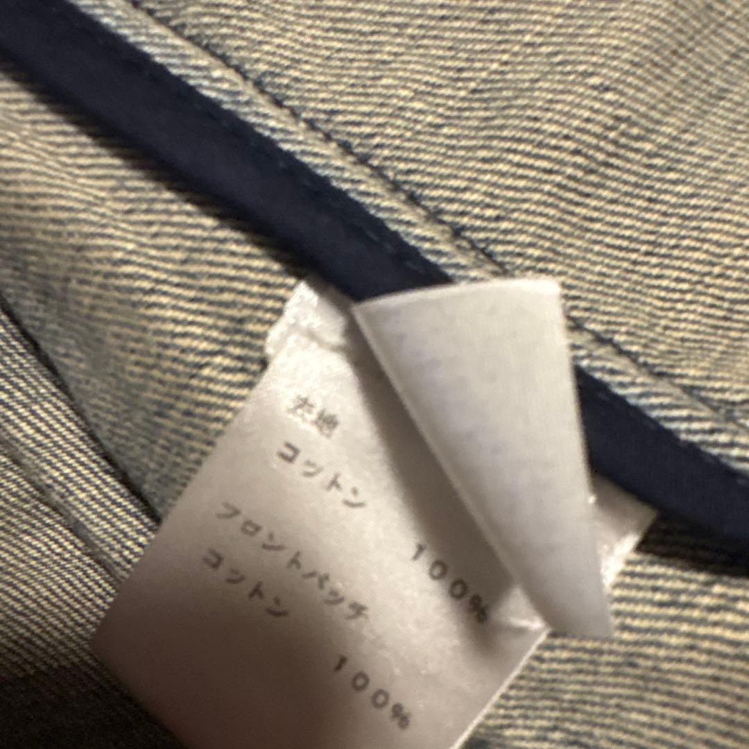 最終お値下げ！ルイヴィトンノーカラーデニムジャケット　モノグラム