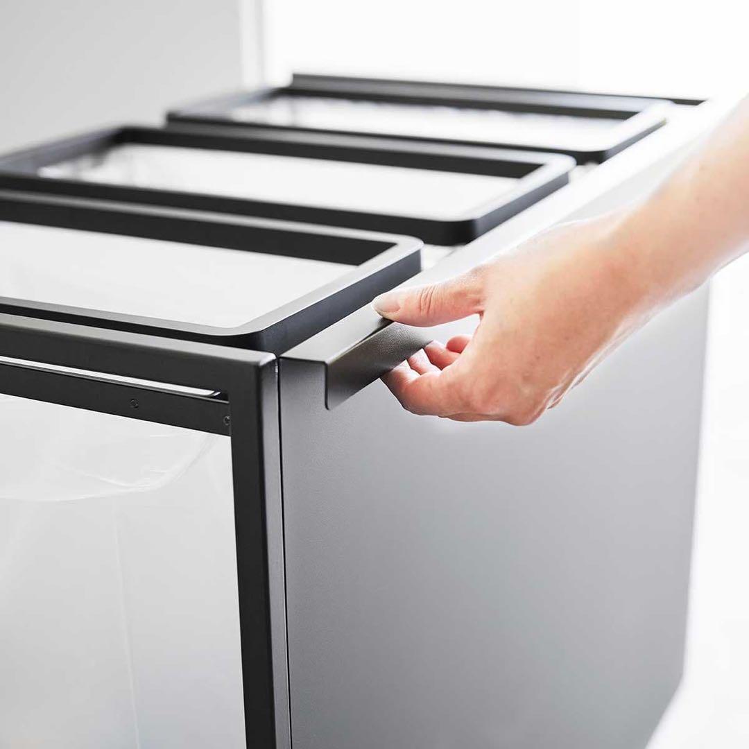 【URe URe】目隠し分別ダストワゴン タワー ４５Ｌ ３分別 山﨑実業