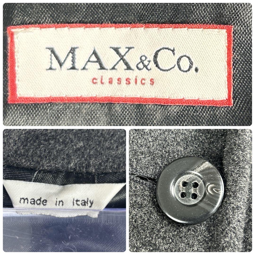 MAX&Co. マキシ丈チェスターコート アンゴラ×ヴァージンウール