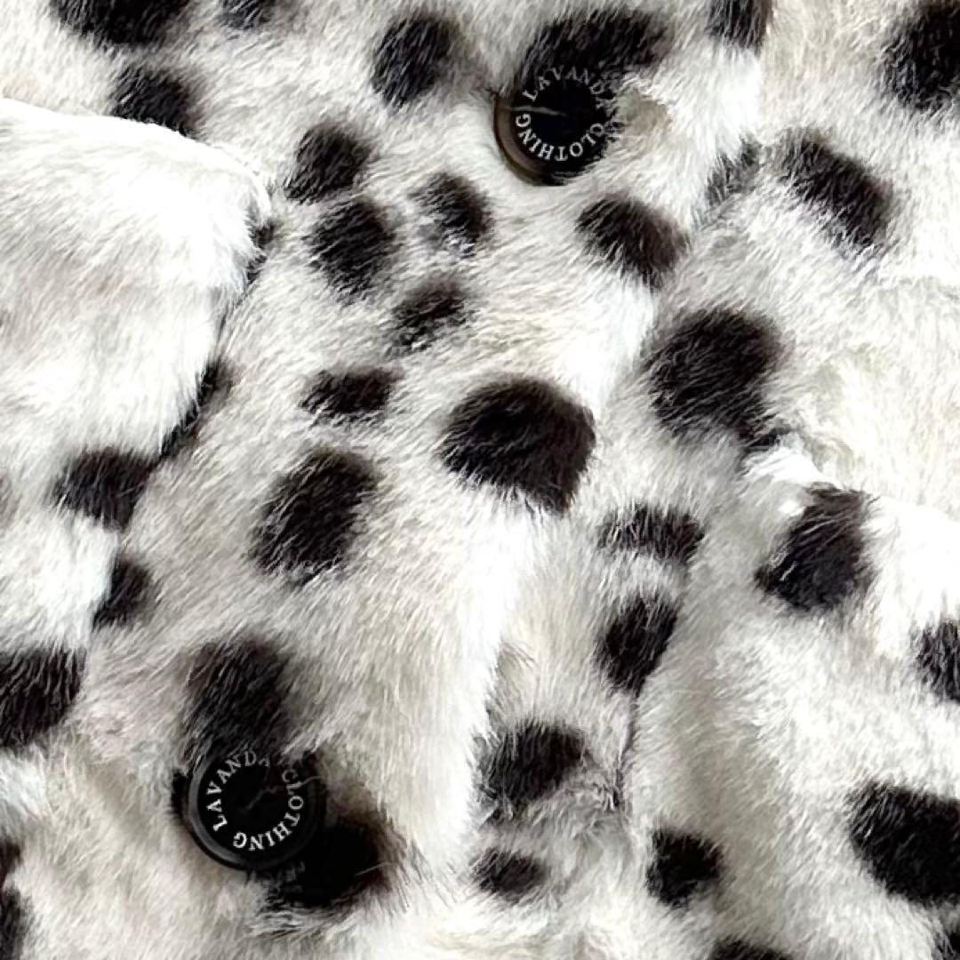 美品 LAVANDA 宇野実彩子 ダルメシアン BIGポケットファージャケット