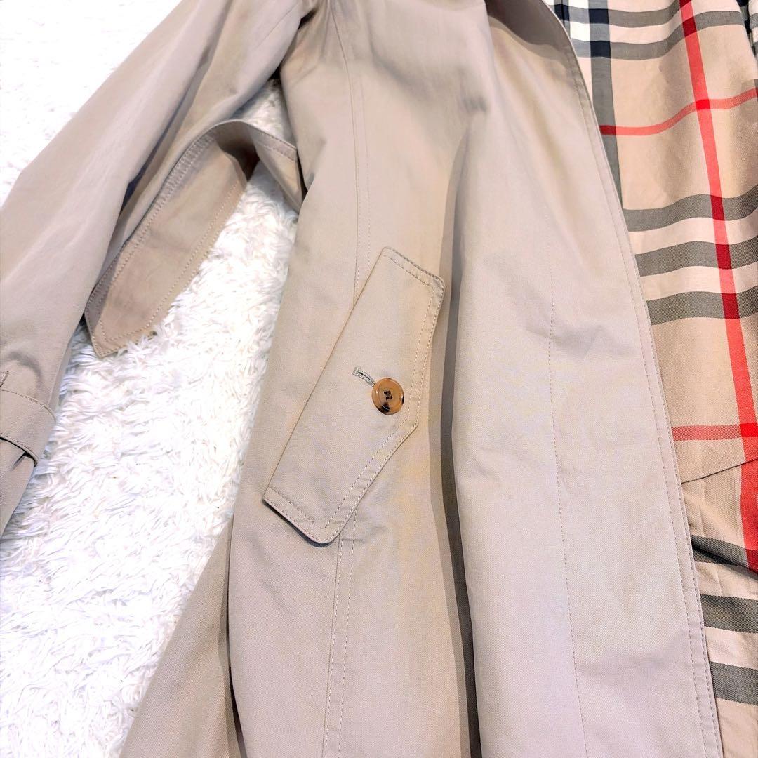 美品✨貴重4way 襟裏メガチェック バーバリーロンドン フォックスファー 36