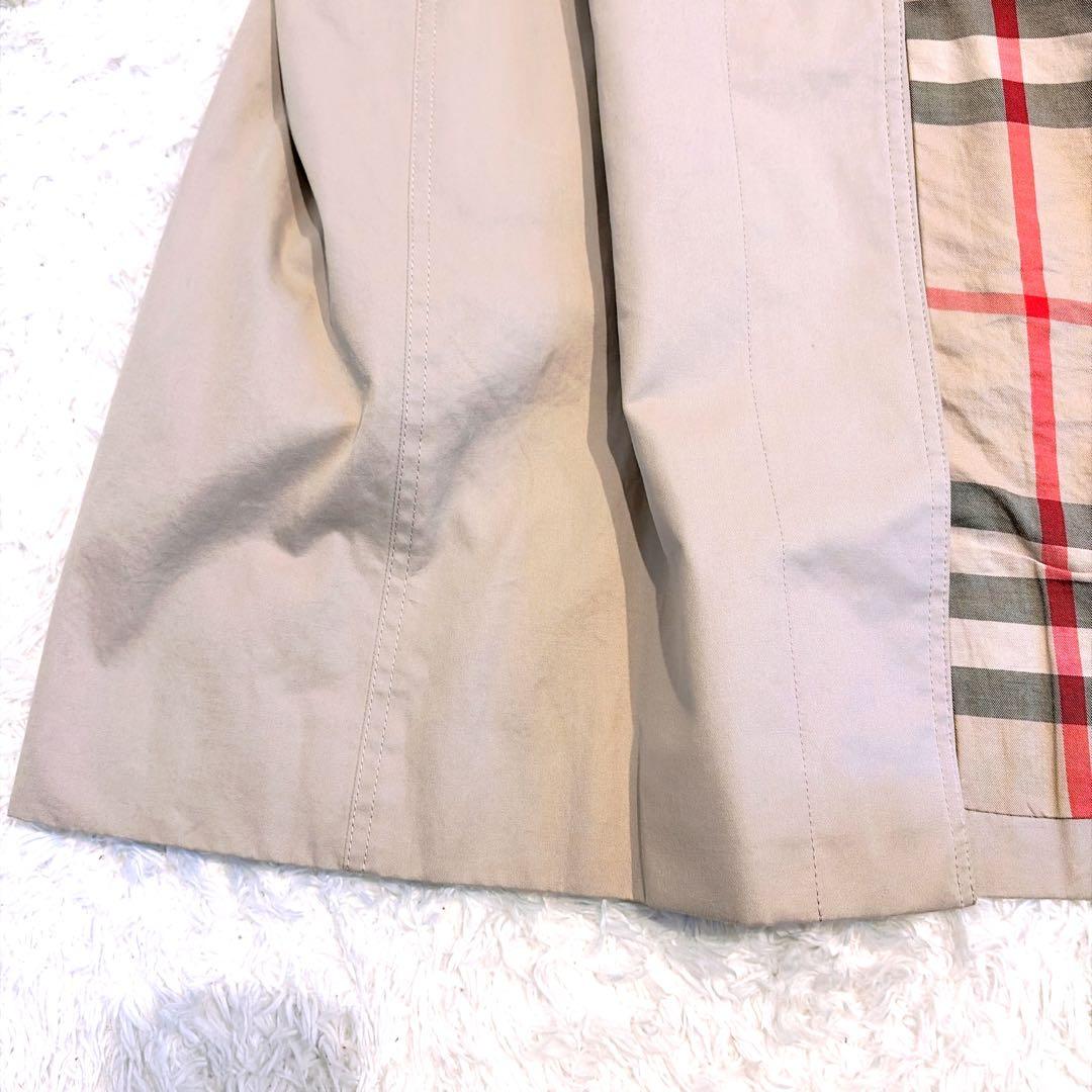 美品✨貴重4way 襟裏メガチェック バーバリーロンドン フォックスファー 36