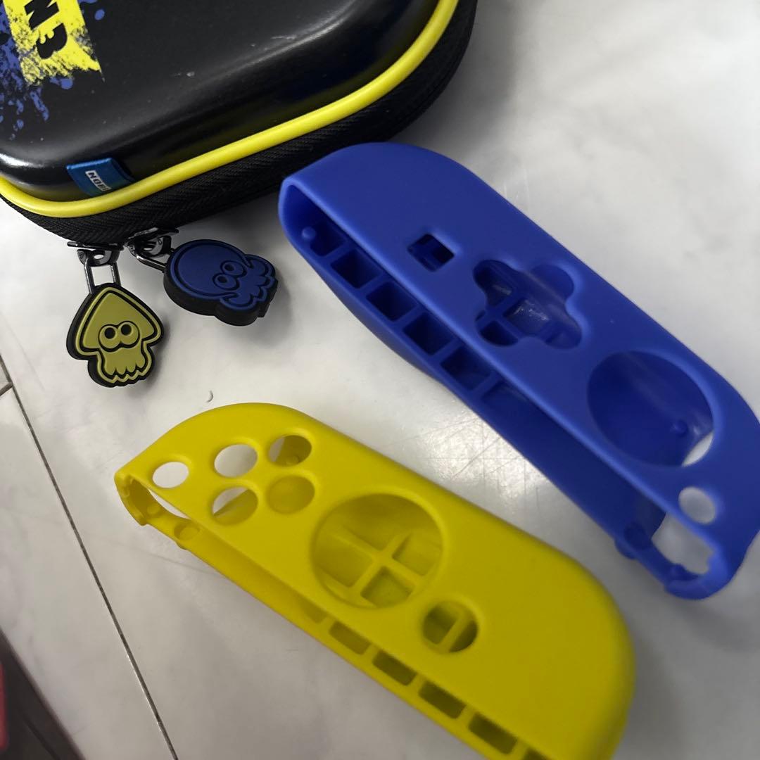 付属品多数Nintendo Switch本体 赤/青スプラ3ケースJoy-Con