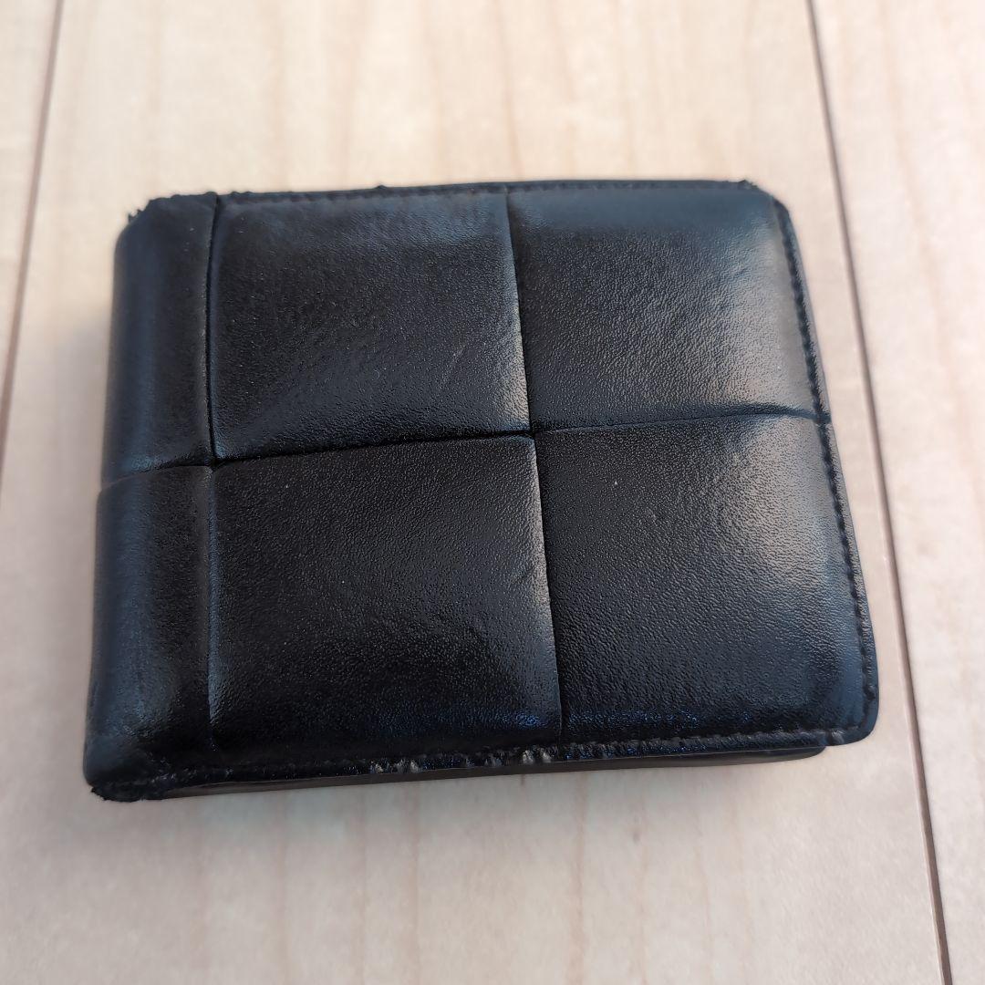 BOTTEGA VENETA 二つ折り財布 黒