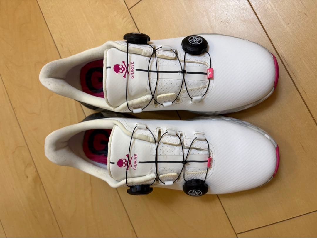 G/FORE ホワイト/ピンク25.5センチ26センチ　ジーフォア