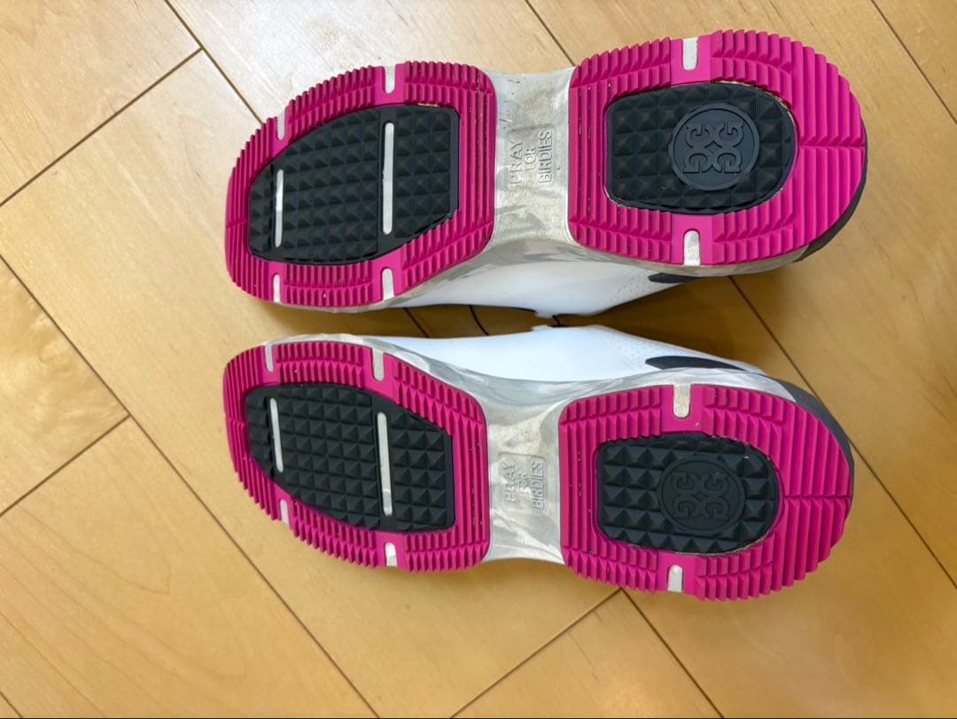 G/FORE ホワイト/ピンク25.5センチ26センチ　ジーフォア