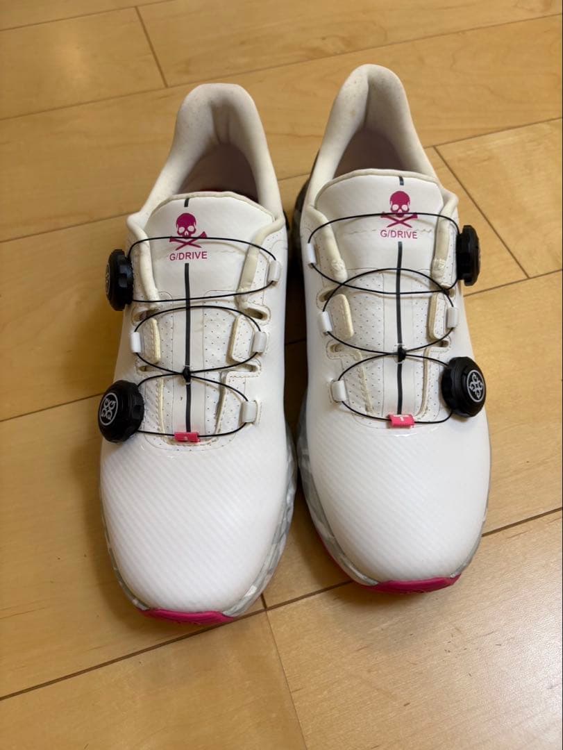 G/FORE ホワイト/ピンク25.5センチ26センチ　ジーフォア