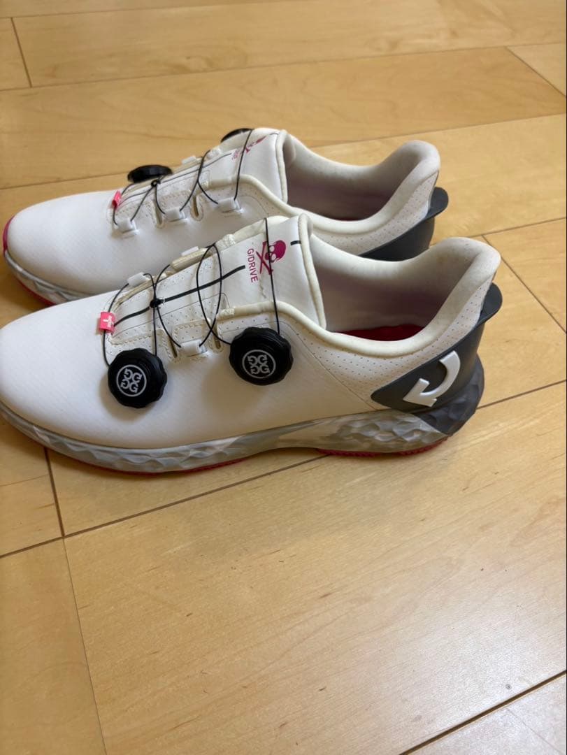 G/FORE ホワイト/ピンク25.5センチ26センチ　ジーフォア