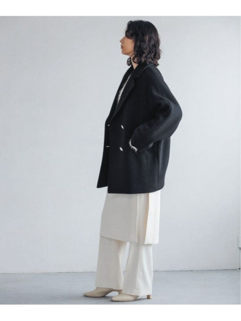 【A part by】スーパー100メルトンジャケットコート