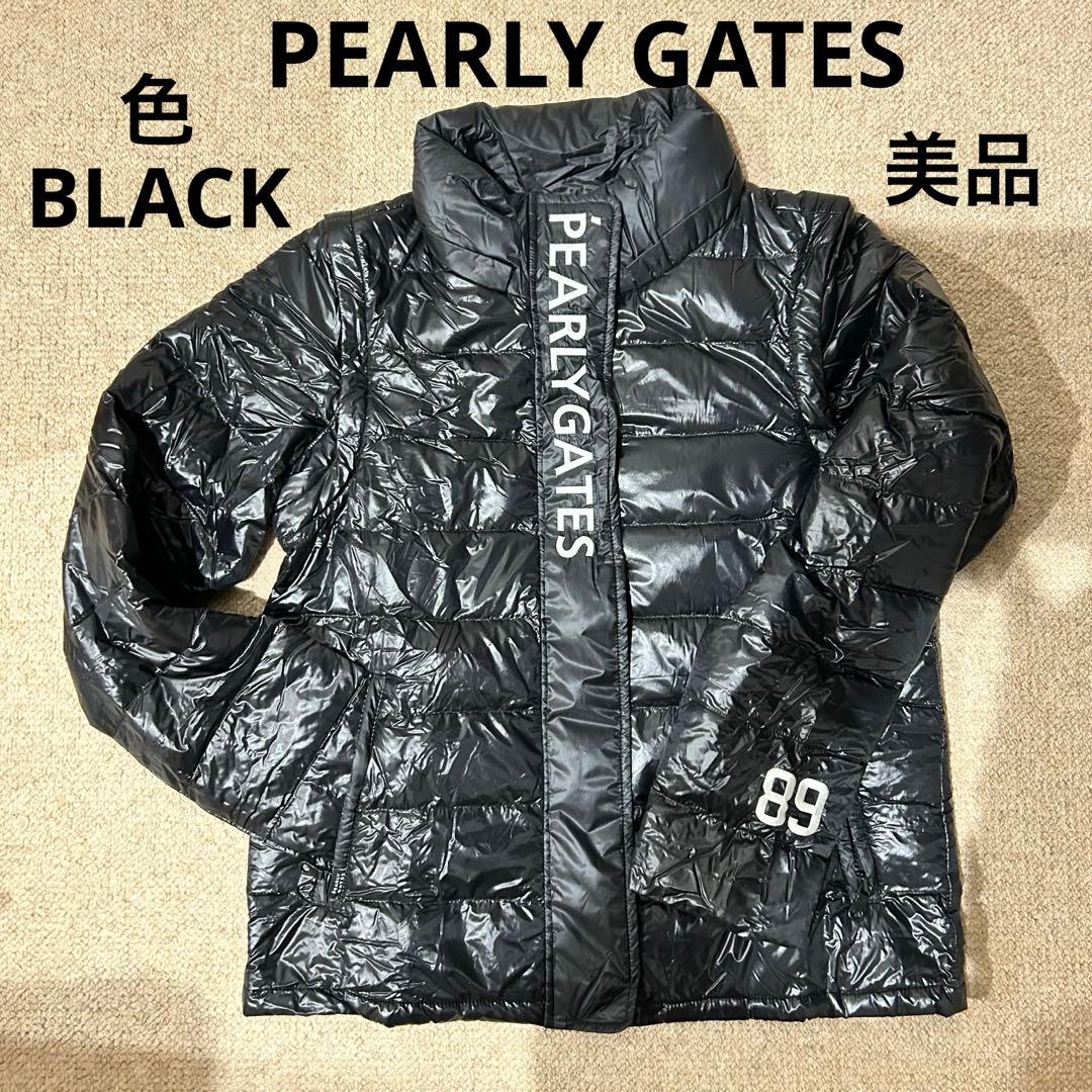 【美品】パーリーゲイツ 2WAYナイロンダウンジャケット 軽量 レディース