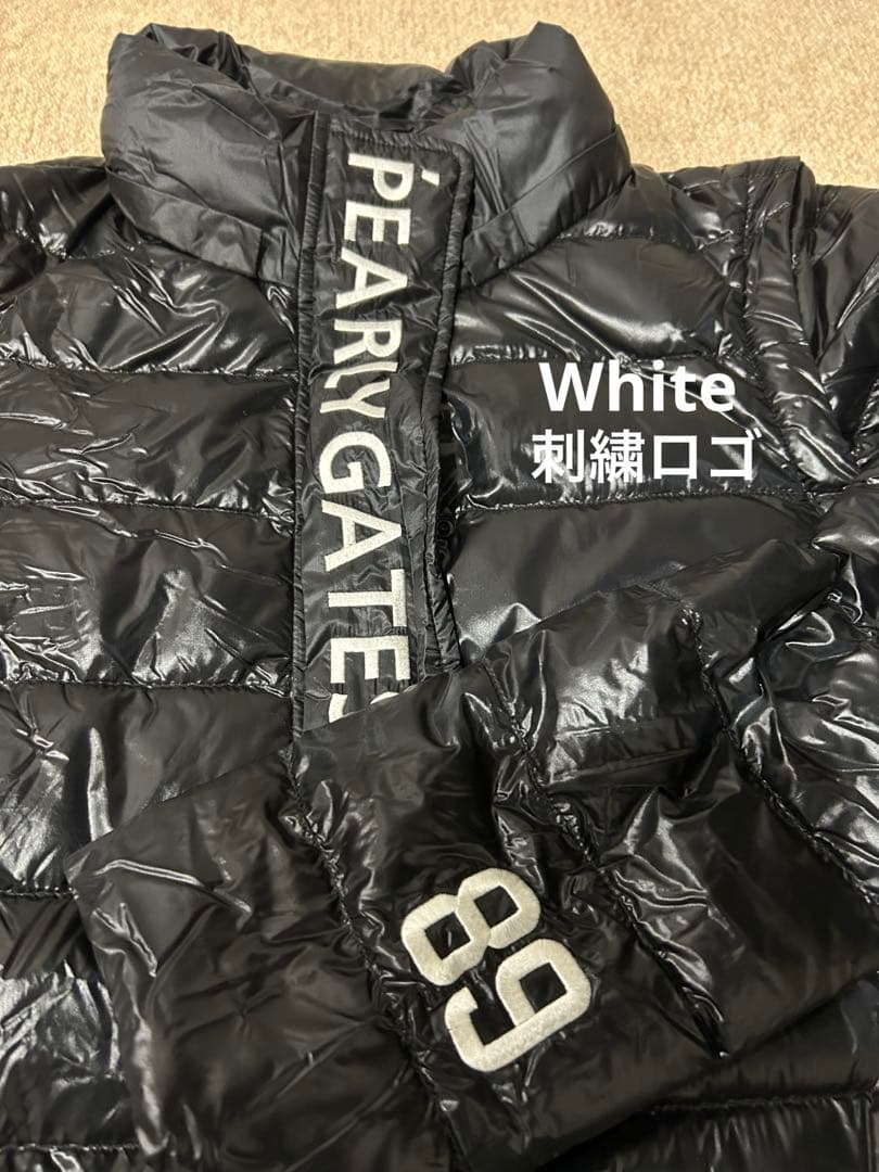 【美品】パーリーゲイツ 2WAYナイロンダウンジャケット 軽量 レディース