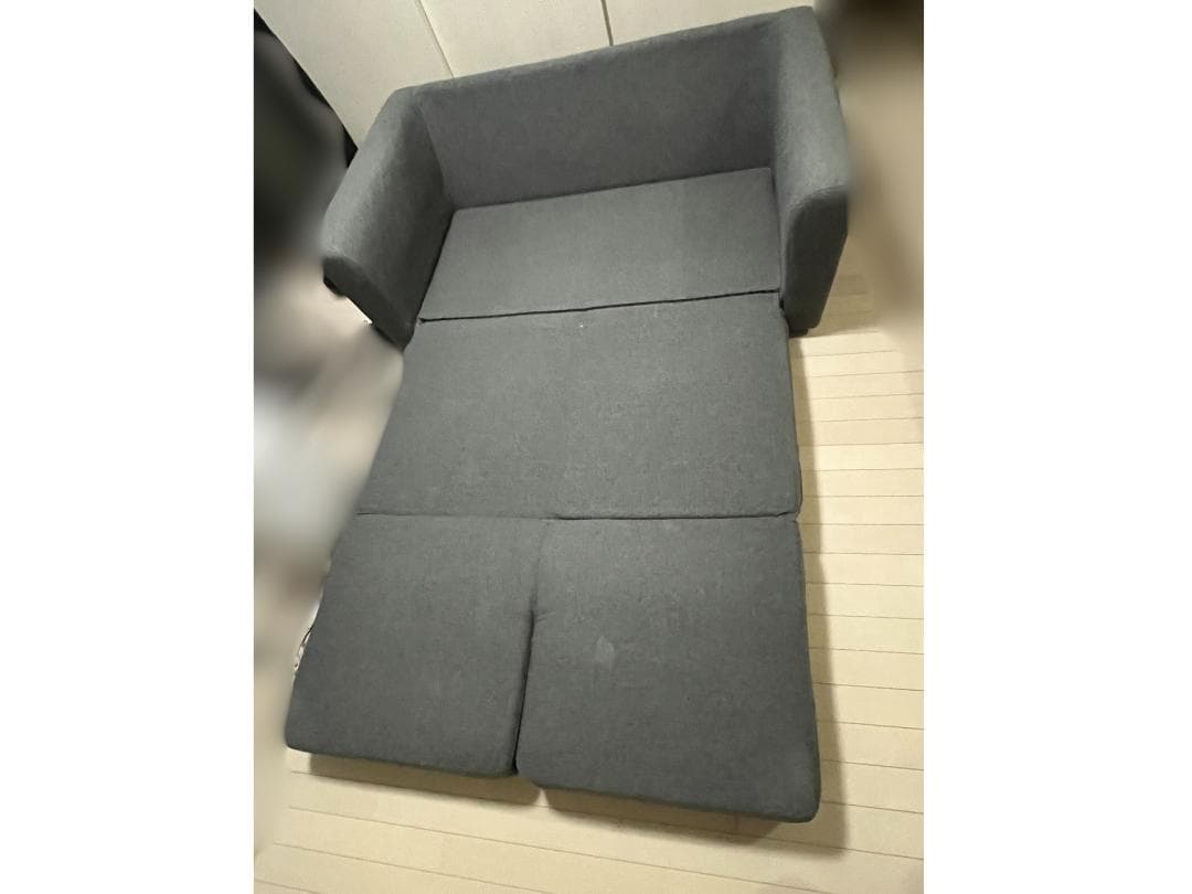 コンパクトにくつろげるソファベッド(フォワード GY)