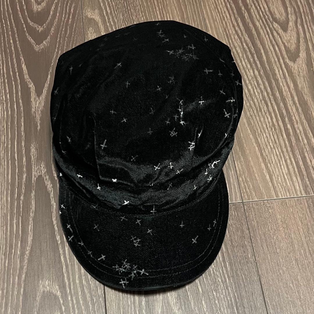 02AW UNDERCOVER キャスケット ベロア クロス アンダーカバー