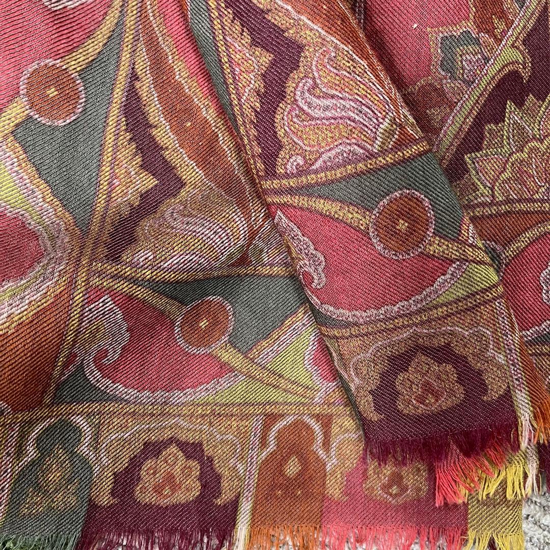 Etro エトロ　ペイズリー柄 大判ストール