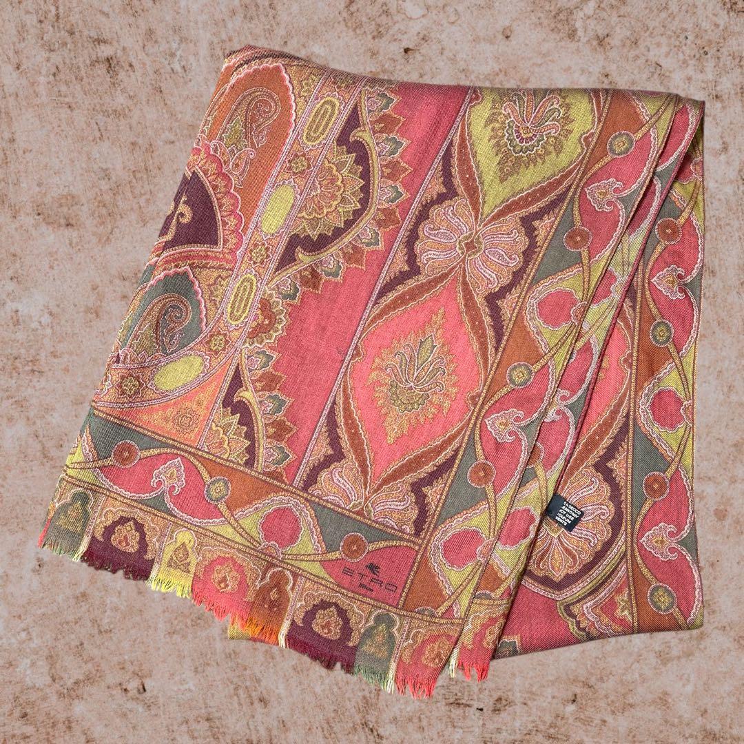 Etro エトロ　ペイズリー柄 大判ストール