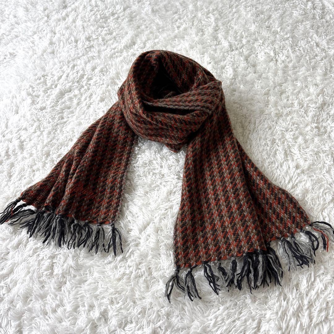 Brioni　ブリオーニ　マフラー　カシミヤ100％　イタリア製　千鳥格子　高級