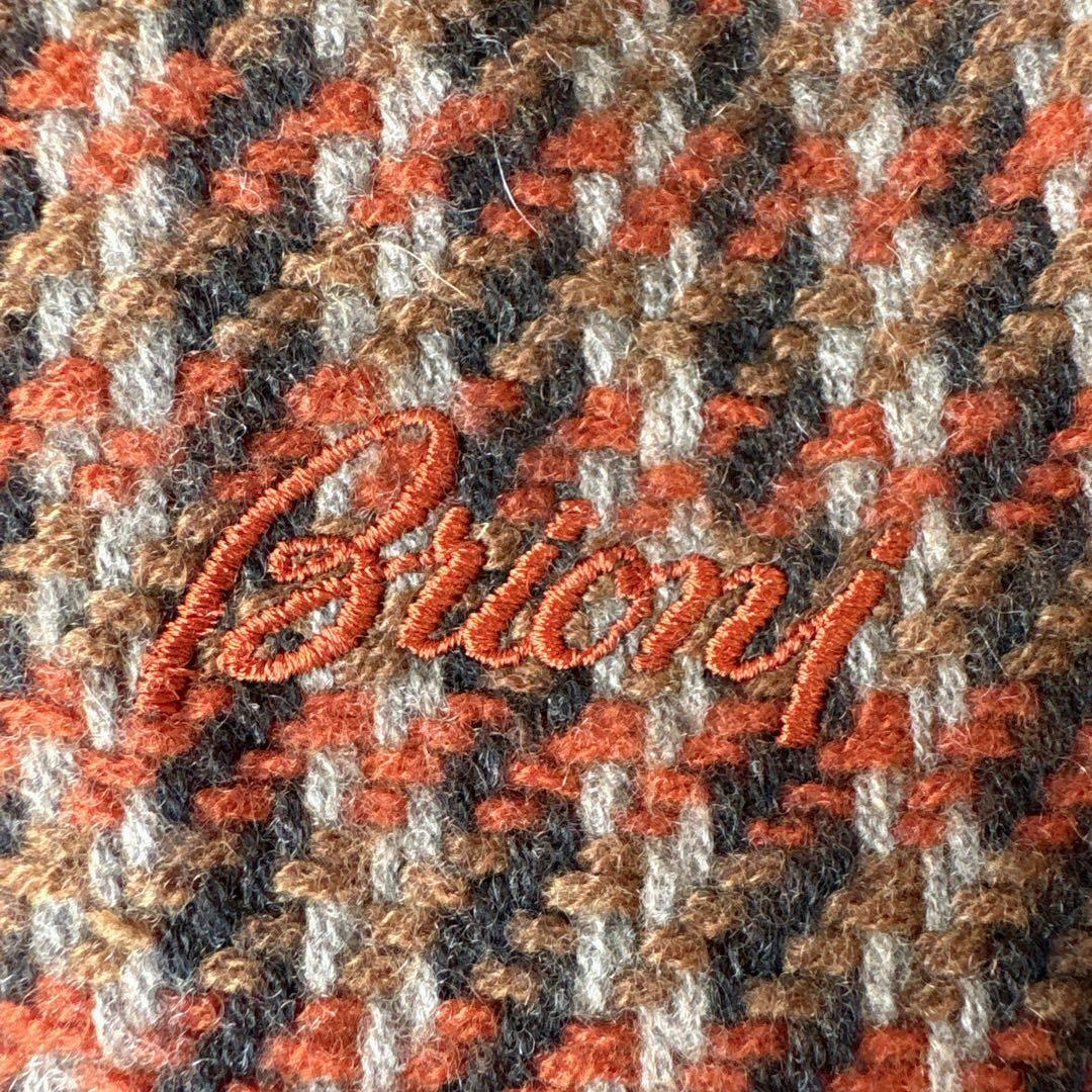 Brioni　ブリオーニ　マフラー　カシミヤ100％　イタリア製　千鳥格子　高級