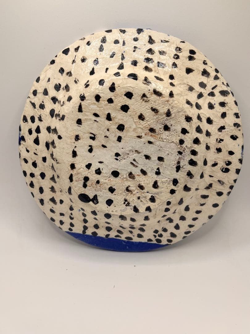 ④人気作家　キムホノ　青と白の陶器製皿