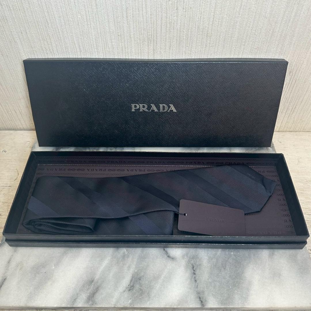 i9【新品】 PRADA ネクタイ メンズ ブルー ブランド 服飾雑貨 プラダ