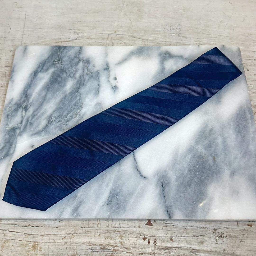 i9【新品】 PRADA ネクタイ メンズ ブルー ブランド 服飾雑貨 プラダ