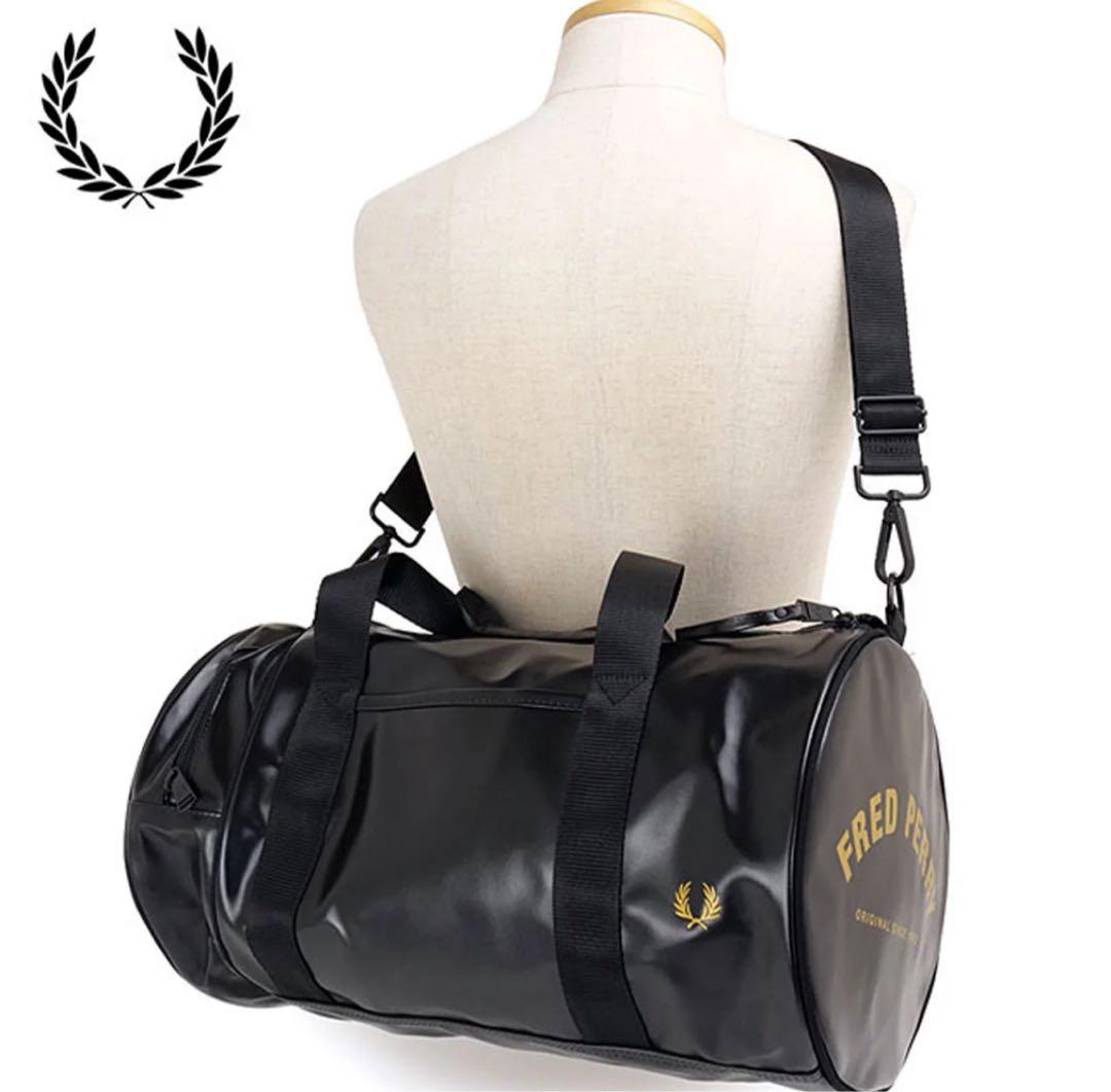 【ヨッシー】フレッドペリー バレルバッグ ボストンバッグ ユニセックス