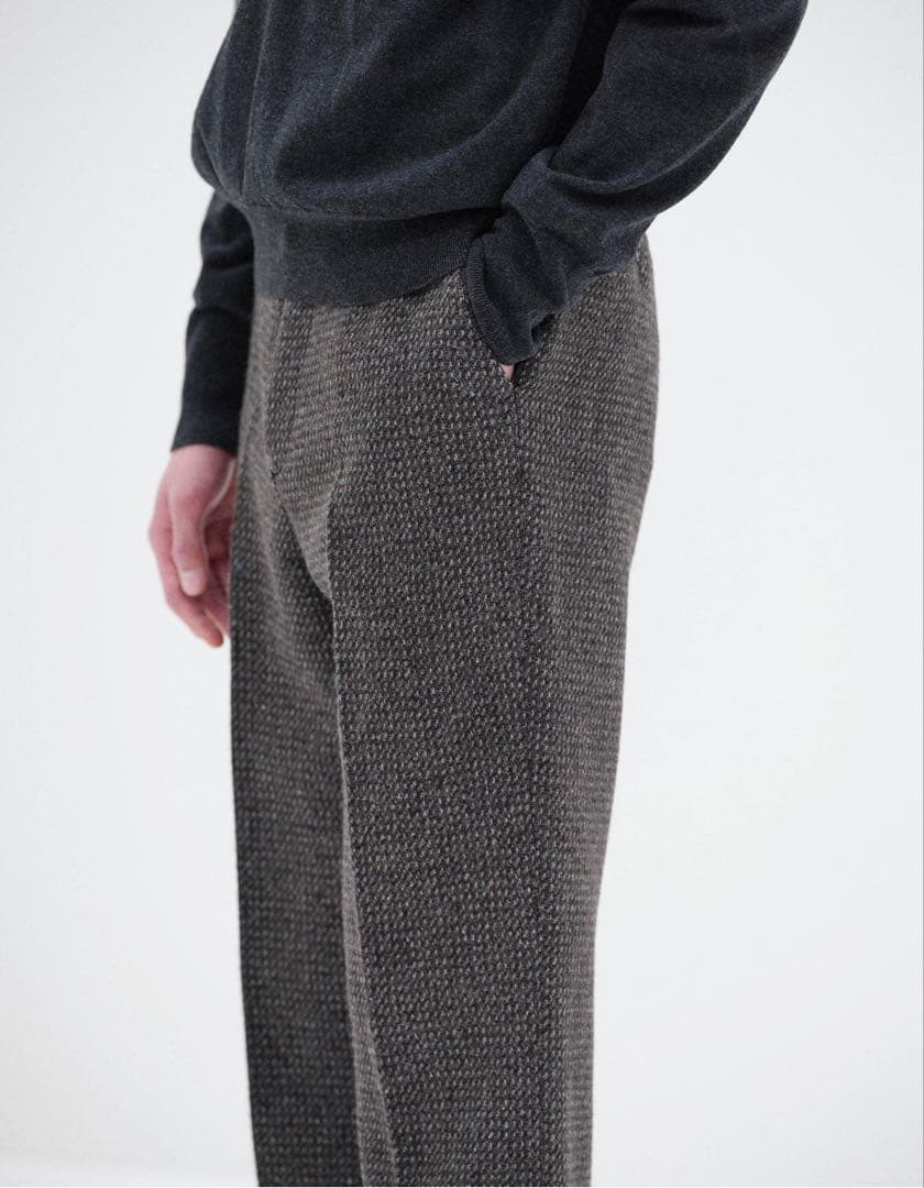パンツ AURALEE ALPACA WOOL SILK TWEED SLACKS 3
