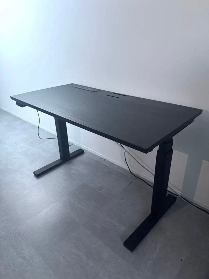 【送料込み！】IKEA ミッツォーン 昇降式デスク ブラック オフィスデスク
