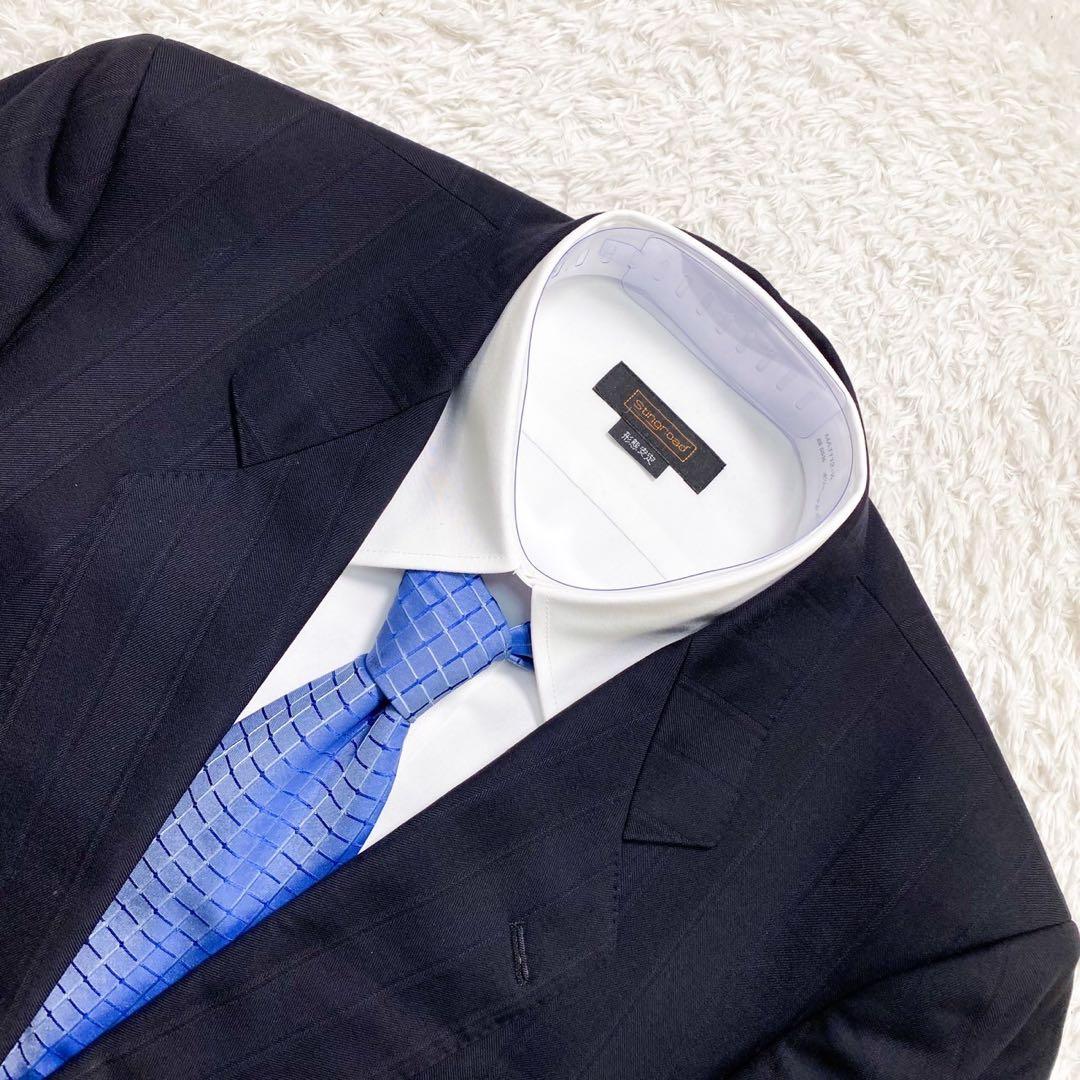 【希少XL】GIVENCHY ジバンシー セットアップ シングル 2B ネイビー