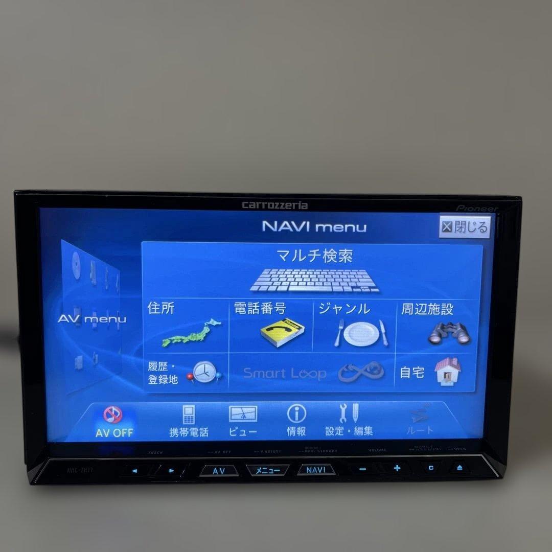 パイオニアカーナビゲーションシステム AVIC-ZH77 と C2R-CHY4