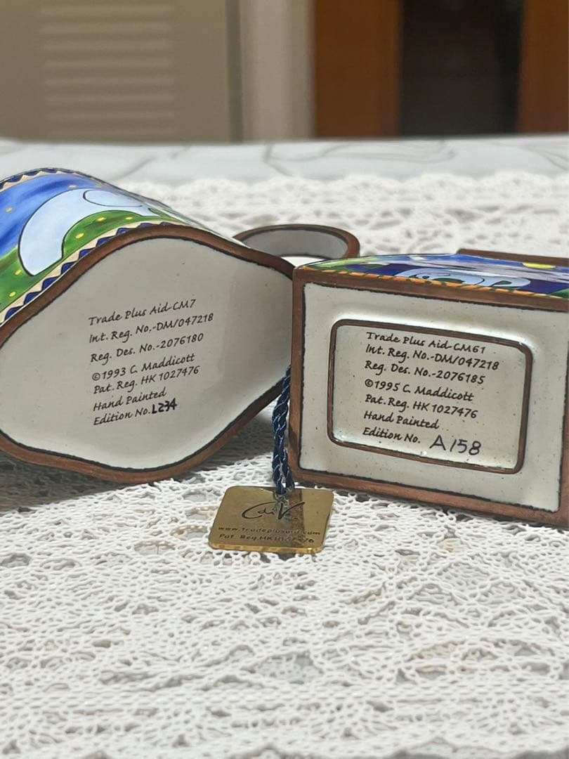 シャルロット ディ ヴィータ　ミニチュアティーポット象のロマンス 2セット