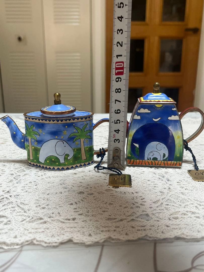 シャルロット ディ ヴィータ　ミニチュアティーポット象のロマンス 2セット