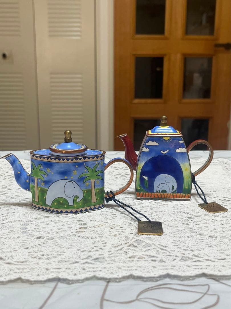 シャルロット ディ ヴィータ　ミニチュアティーポット象のロマンス 2セット