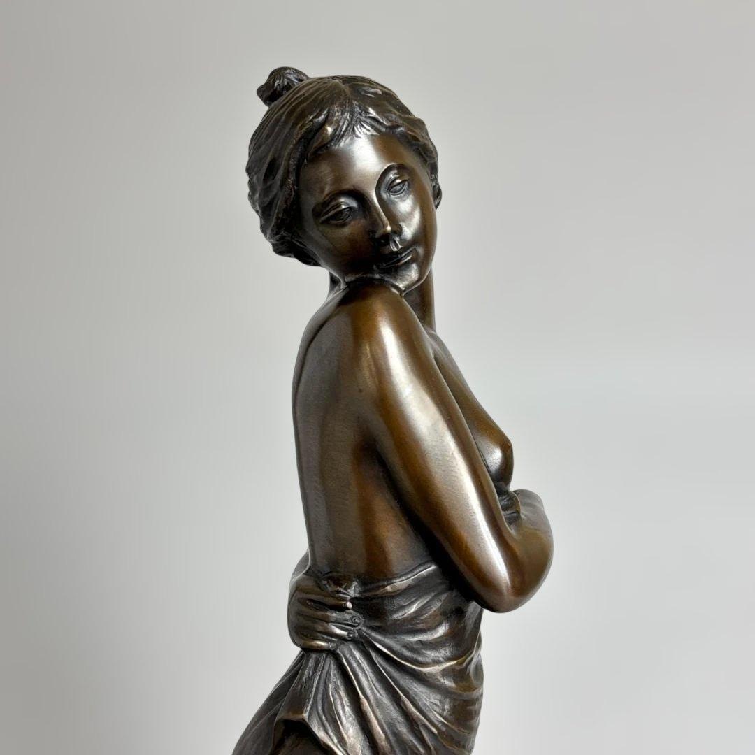 竹中正晴 ブロンズ像 女性像 裸婦 はじらい 高岡銅器 彫刻 高さ62cm 美術