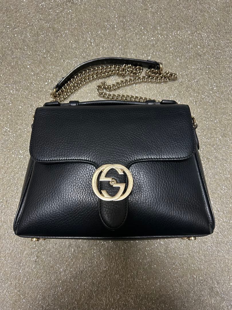 <⚠️IMTSH⚠️>GUCCI インターロッキング ショルダーバッグ