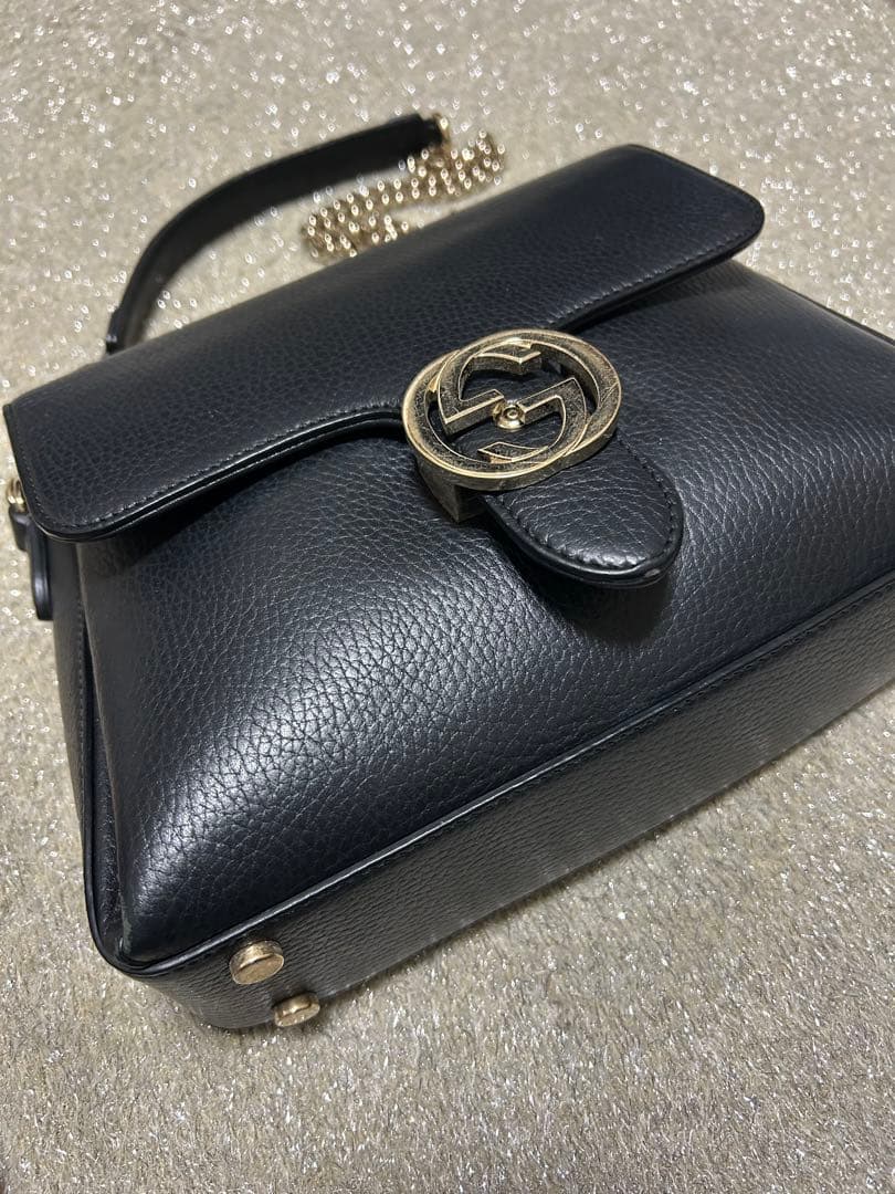 <⚠️IMTSH⚠️>GUCCI インターロッキング ショルダーバッグ