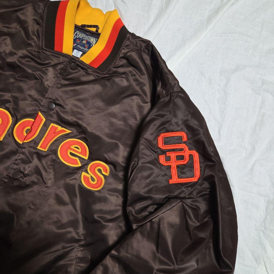 3XL Majestic パドレス スタジャン ブラウン クーパーズタウン