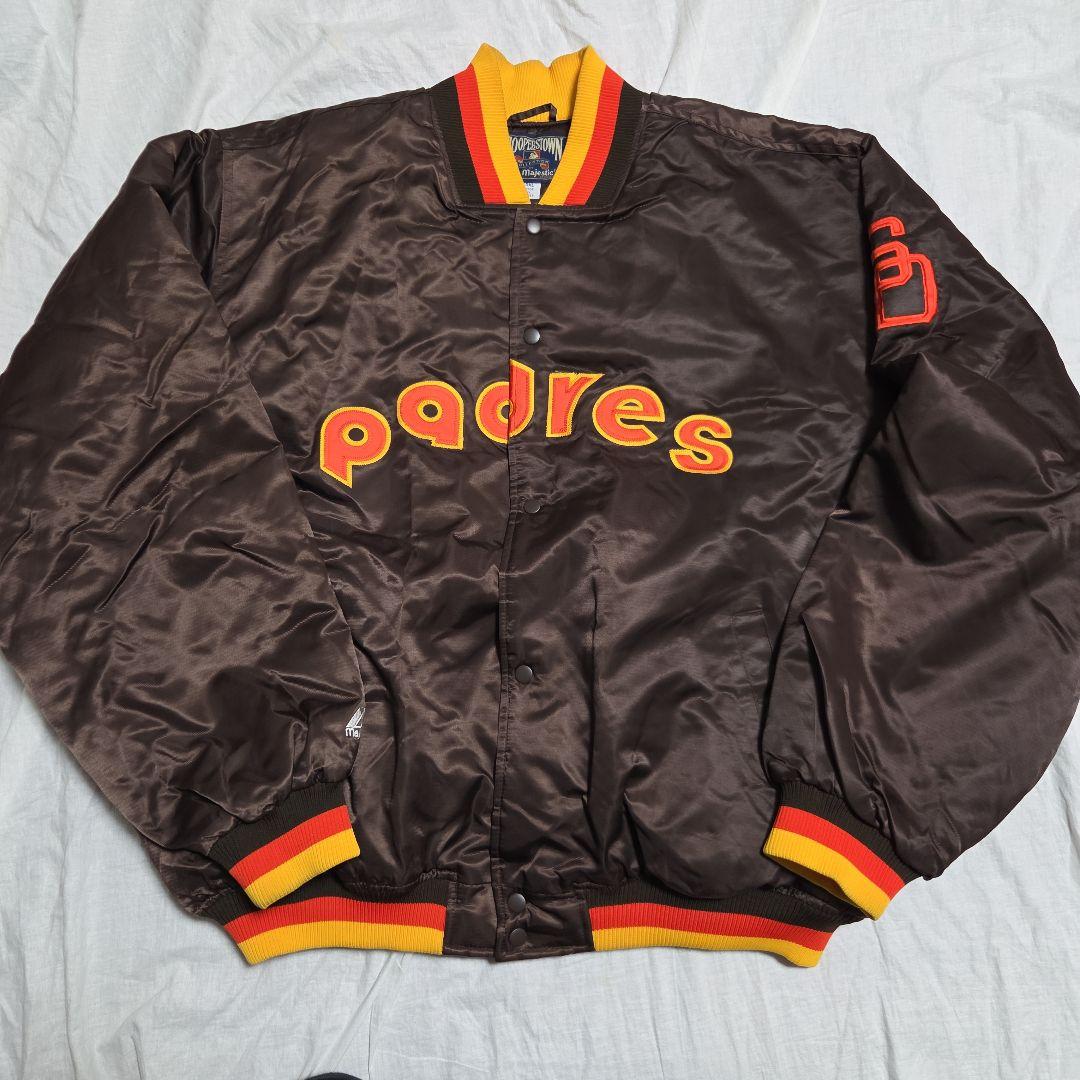 3XL Majestic パドレス スタジャン ブラウン クーパーズタウン