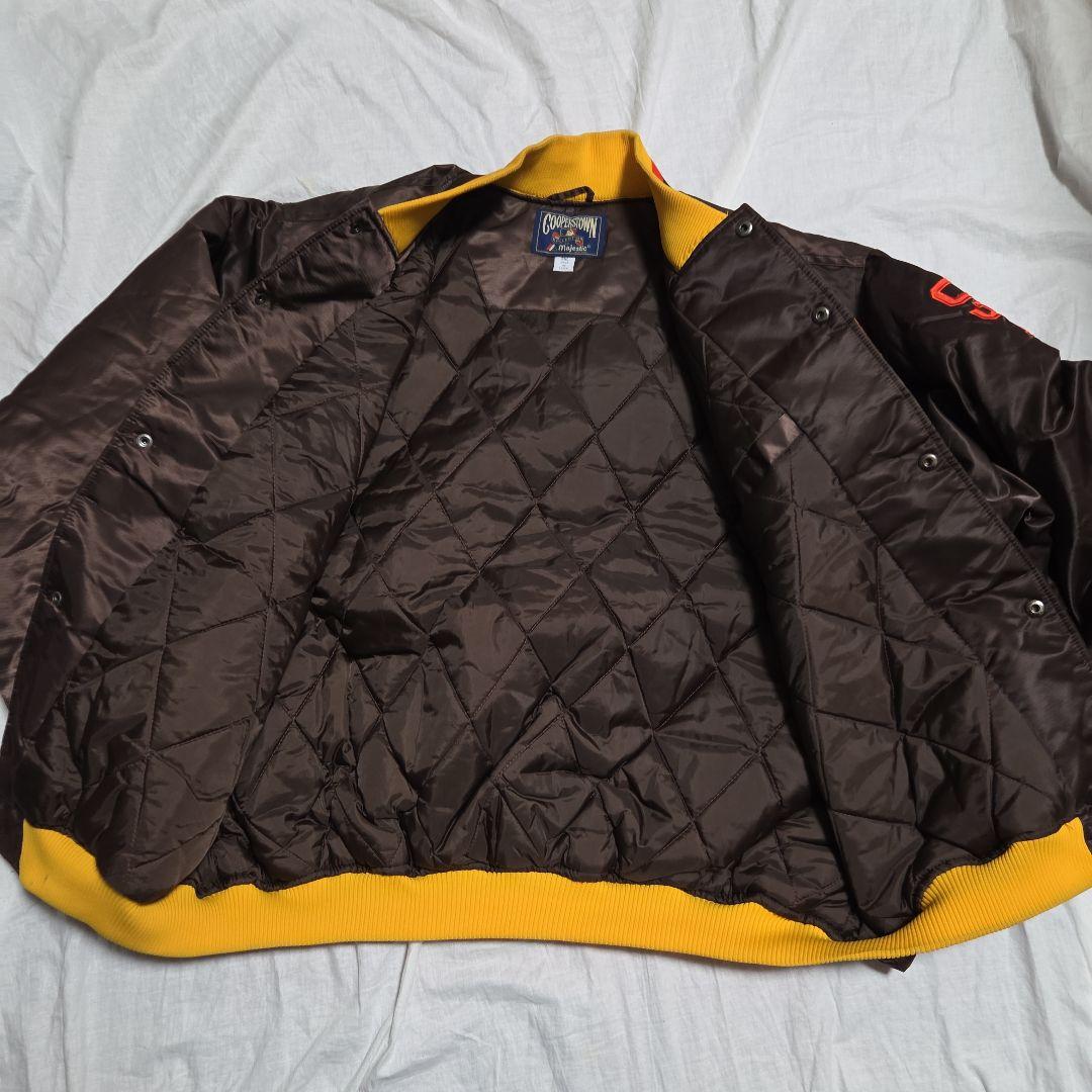 3XL Majestic パドレス スタジャン ブラウン クーパーズタウン