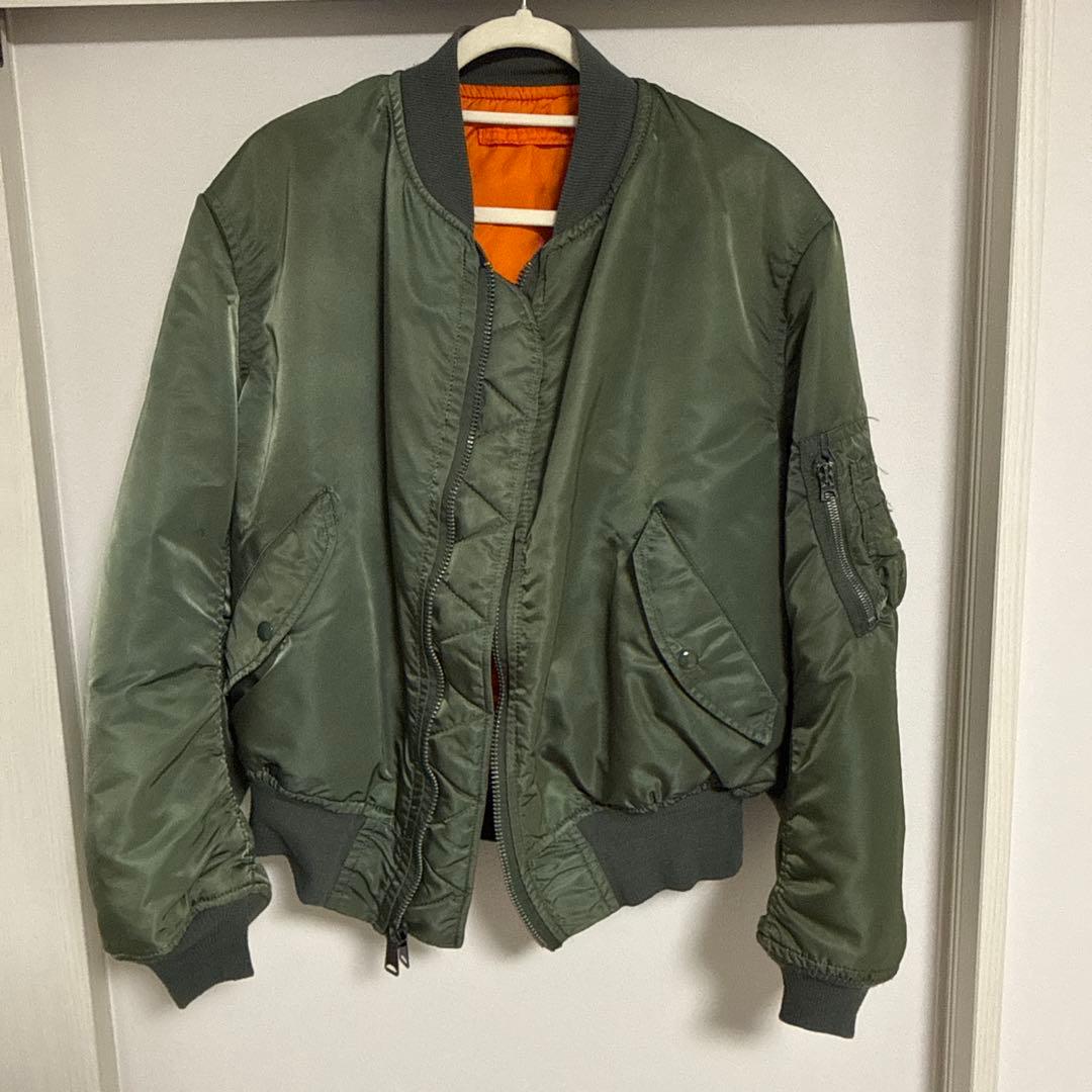 80s旧タグ ALPHA アルファ MA-1 フライトジャケット USA製 美品