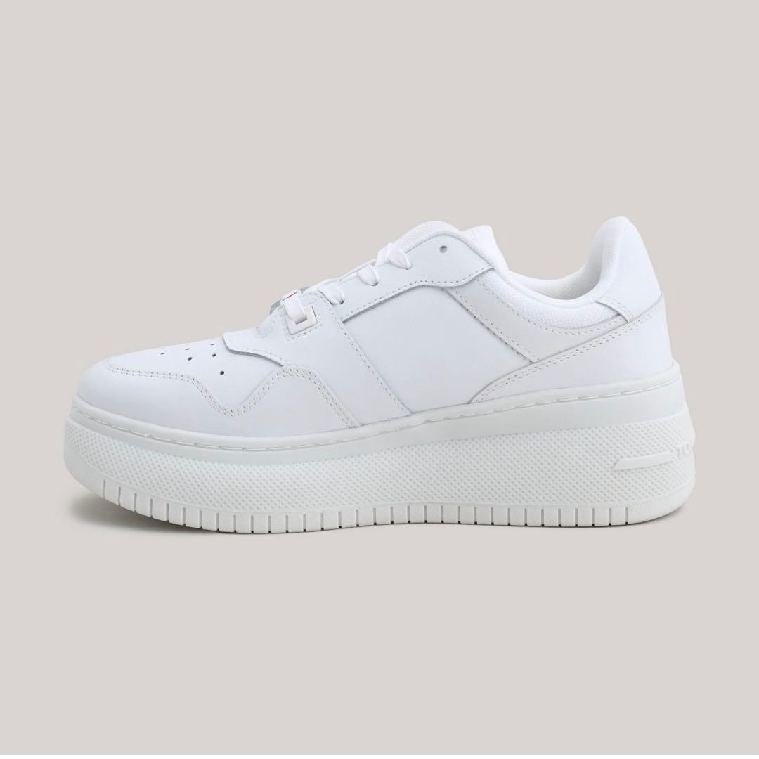  Jeans ホワイト 厚底スニーカー