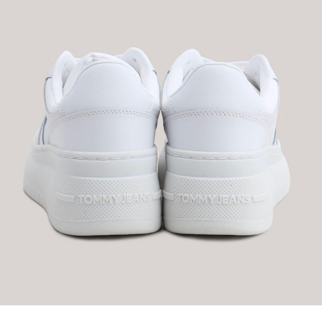  Jeans ホワイト 厚底スニーカー