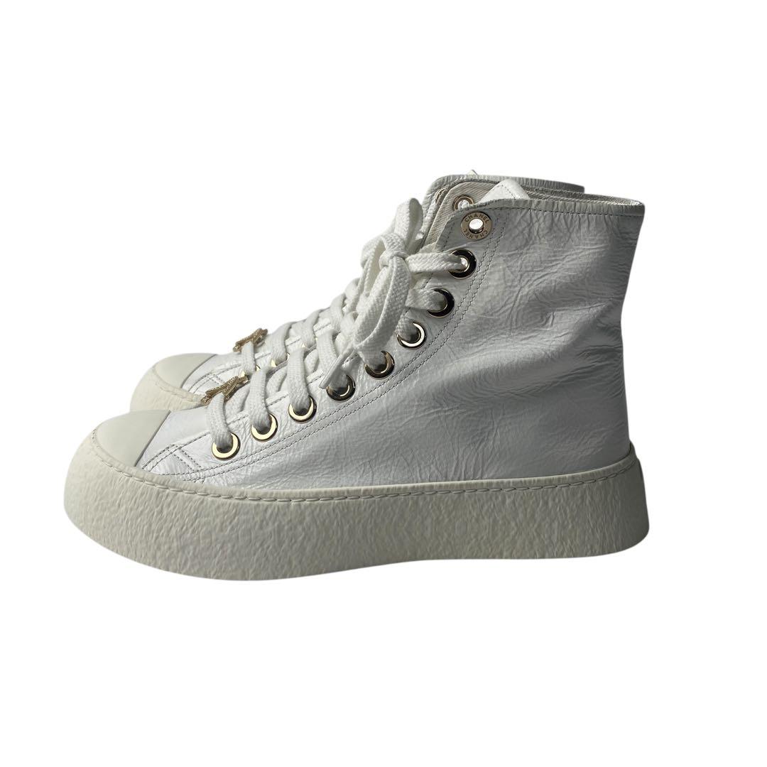 未使用 CHANEL ココマーク ハイカットスニーカー G45561 35C