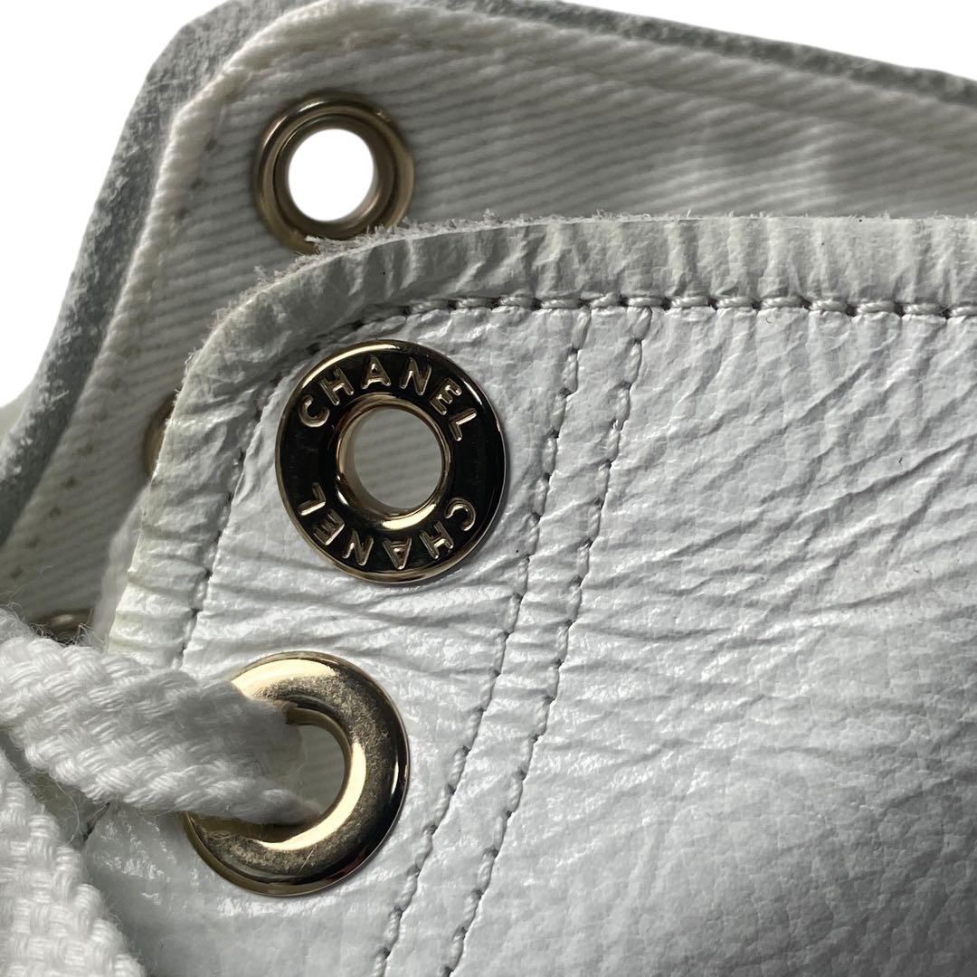 未使用 CHANEL ココマーク ハイカットスニーカー G45561 35C