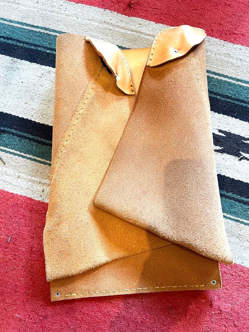 ヘリノックス 本革カバー 生成り　2mm厚手縫い キャンプ アウトドア　焼印