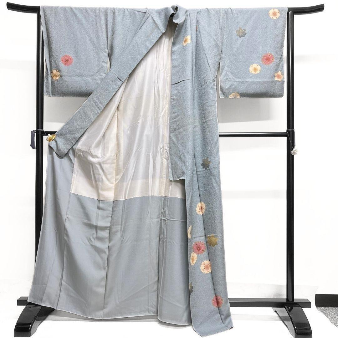 金彩　桜花　梅花　楓　付け下げ　着物　033a p