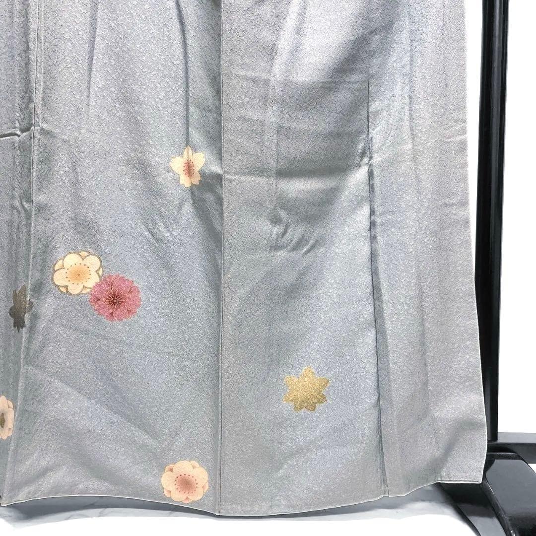 金彩　桜花　梅花　楓　付け下げ　着物　033a p