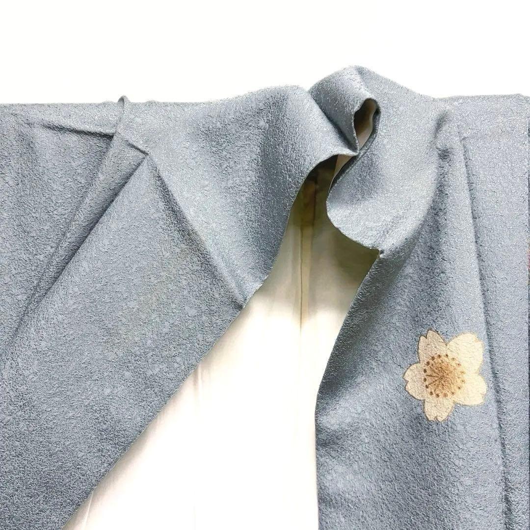 金彩　桜花　梅花　楓　付け下げ　着物　033a p